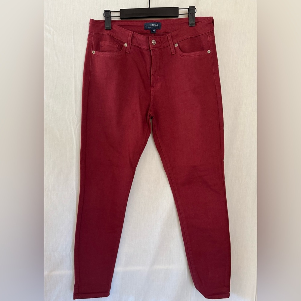 Wine colored denim Jeans